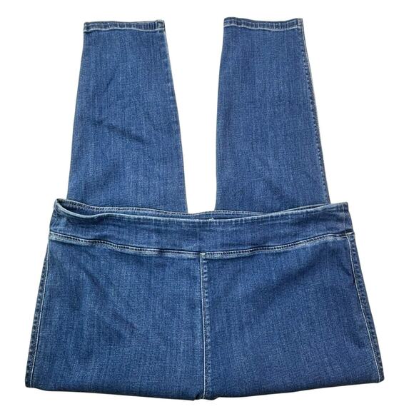 LOGO by Lori Goldstein Womens Plus 26W Stretch Comfy Elastic Waist Pull-on Jeans - Picture 13 of 16